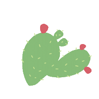 Cactus Desert Sticker by glowoasis
