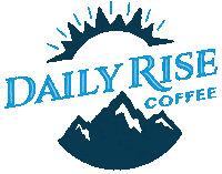 dailyrisecoffee logo coffee branding sunshine Sticker