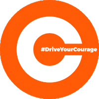 Courage Empower Sticker by Cristiana Oprea