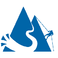 brollatsguies mountain river rio waterfall Sticker