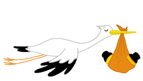 Stork Sticker by humnutrition