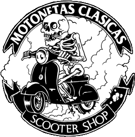 motonetasclasicas giphyupload vespa calavera scooters Sticker