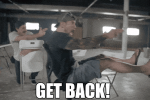 Get Back Reaction GIF by Black Rifle Coffee Company