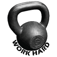 Work Hard Sticker by Goldens' Cast Iron