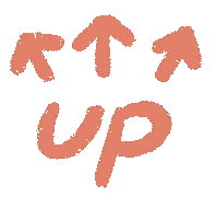 Up Sticker by bobocatKF