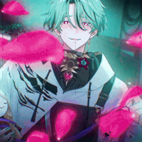 Flower Petals Vtuber GIF