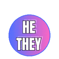 Echo Pronouns Sticker by Day of Pink