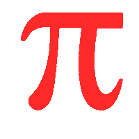 Greek Pi Sticker by Studio p56
