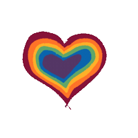 Heart Rainbow Sticker