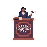 Happyadoptionday Sticker by Adoption Attorney