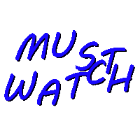Typography Must Watch Sticker