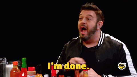 Adam Richman Hot Ones GIF by First We Feast