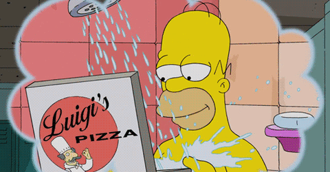 Homer Simpson Pizza GIF