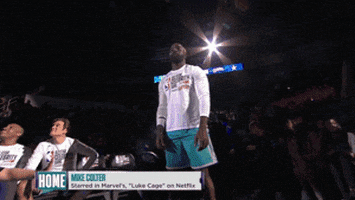 mike colter reax GIF by NBA