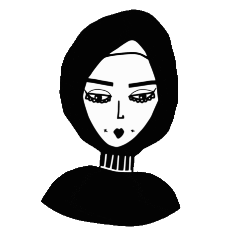 girl muslim Sticker