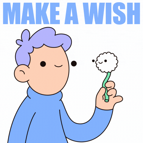 Make A Wish Dreaming GIF by doodles
