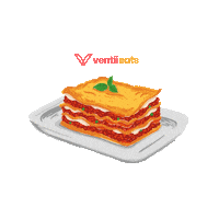 ventiieats love food delivery kitchen Sticker