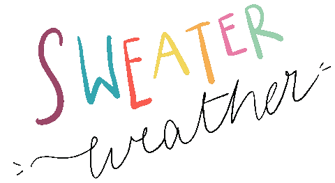 Happy Sweater Weather Sticker