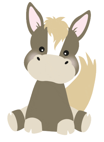 Horse Donkey Sticker by omamashop