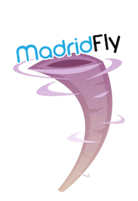 Flying Wind Tunnel Sticker by Madrid Fly