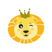 Leo Waffles Sticker by The Waffle King