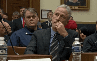 Jon Stewart Hearing GIF by GIPHY News