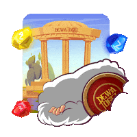 Zeus Hello Sticker by DewatogelOFC