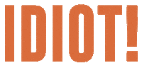 Theatre Idiot Sticker by Turnéteatret i Trøndelag