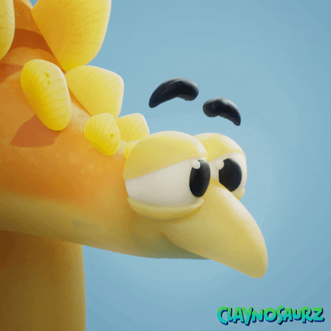 Awkward Dino GIF by Claynosaurz