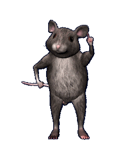 Fat Mouse Dancing Sticker