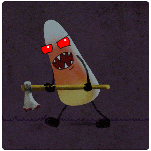 Candy Corn Wtf GIF by Chris Timmons