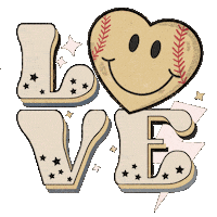 Baseball Team Sticker by LITTLE SHARK AND CO.