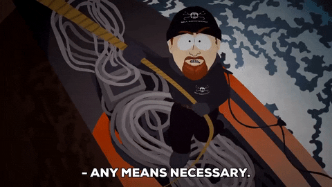 ship pulling GIF by South Park 