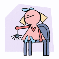 happy little girl GIF