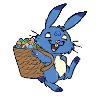 Rainbow Easter Sticker by Pummeleinhorn