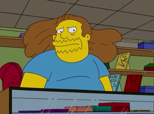 The Simpsons Hair Flip GIF