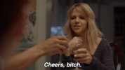 kaitlin olson cheers GIF by The Mick
