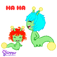 Ha Ha Lol Sticker by ShimmertheGlowworm