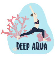bayayoga yoga virabhadrasana bayayoga bayatribe Sticker