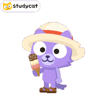 Ice Cream Cat Sticker by Studycat language learning for kids