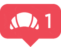 heart love Sticker by Croissant