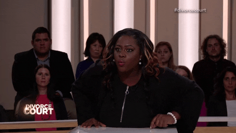 DivorceCourt giphyupload excited laughing shocked GIF