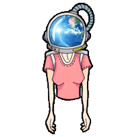 federica carta space Sticker