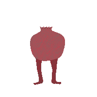 Scared Pink Sticker