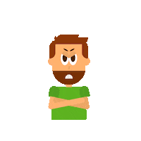 ciezasga angry man upset react Sticker