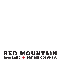 REDmountain red snow winter canada Sticker