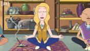 Rick And Morty Yoga GIF by Adult Swim