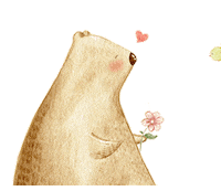 heart love Sticker by BigBearAndBird