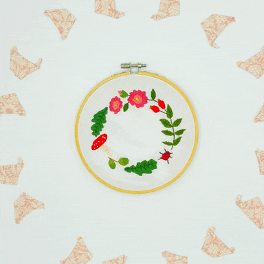 Sewing Embroidery GIF by Alice Caroline