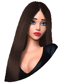 Girl Face Sticker